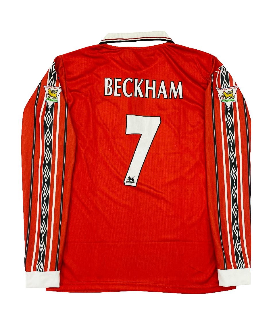 BECKHAM MANCHESTER UNITED 1998-98 HOME PREMIUM RETRO KIT