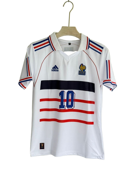 ZIDANE FRANCE 1998 AWAY PREMIUM RETRO KIT