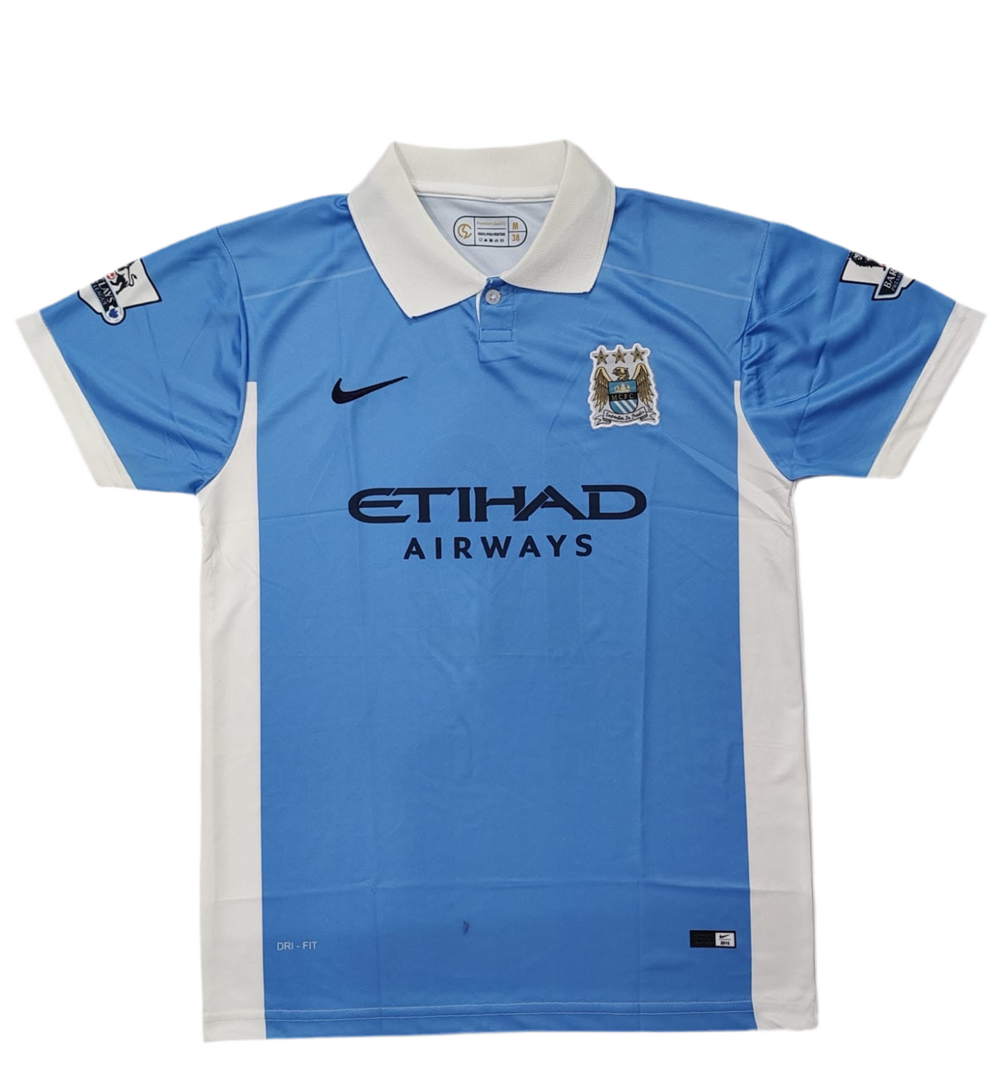 KUN AGUERO MANCHESTER CITY 2015/16 HOME PREMIUM RETRO KIT