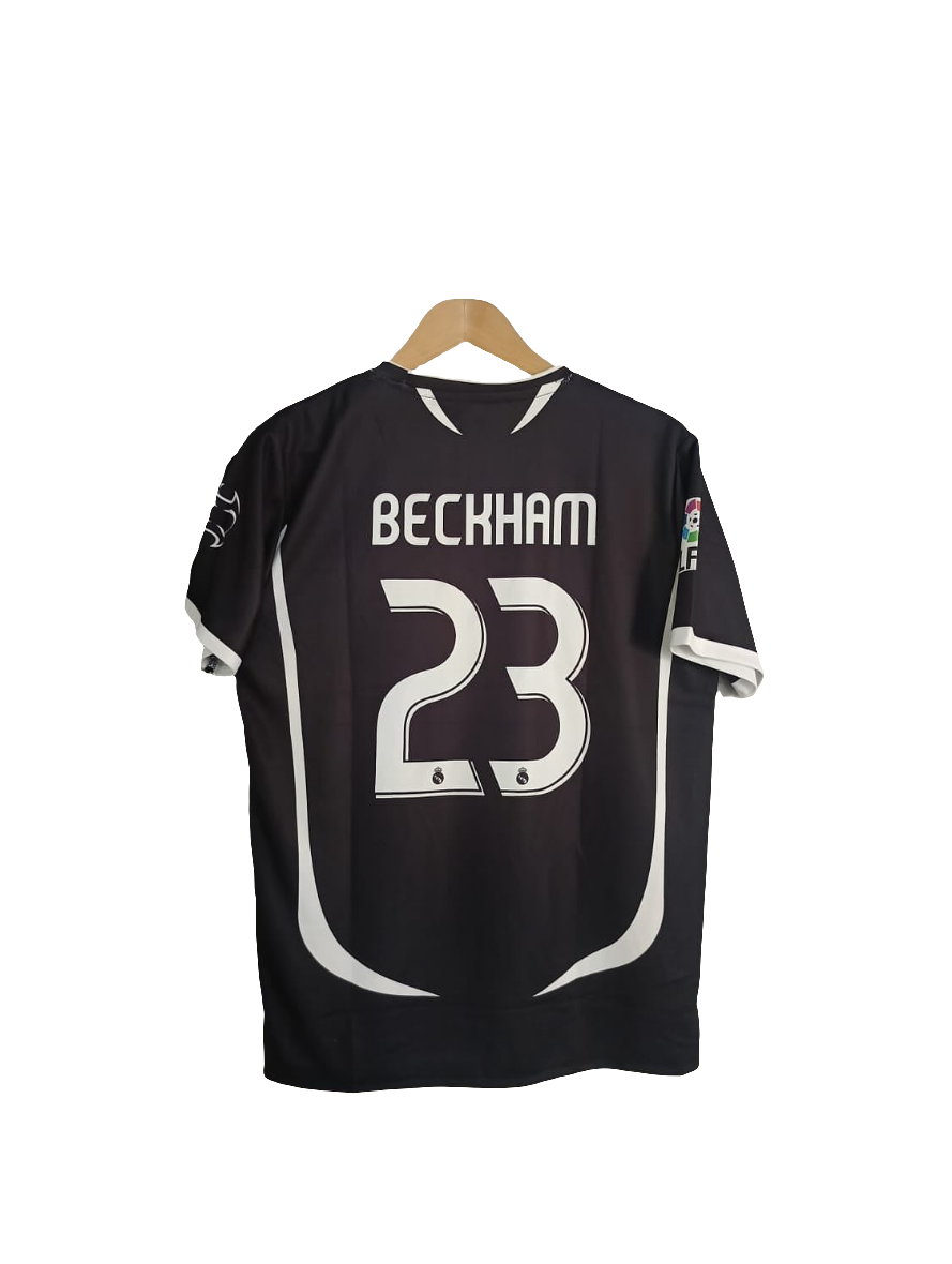 BECKHAM REAL MADRID 2006-07 AWAY PREMIUM RETRO KIT