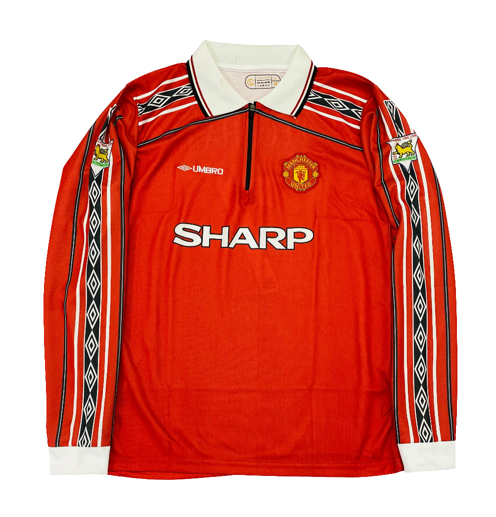 BECKHAM MANCHESTER UNITED 1998-98 HOME PREMIUM RETRO KIT