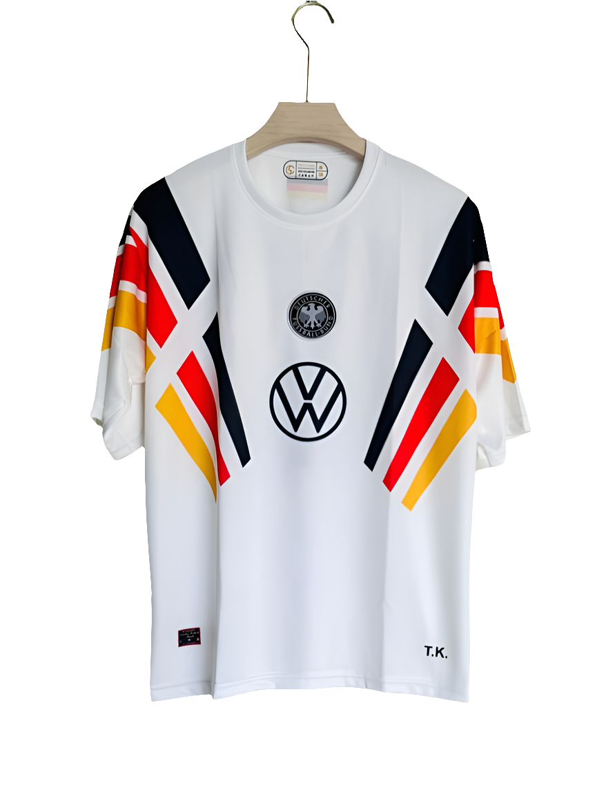 BECKENBAUER GERMANY 1996 HOME PREMIUM RETRO OVERSIZED KIT